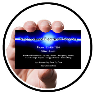Tarjeta De Visita Corriente eléctrica de Guay