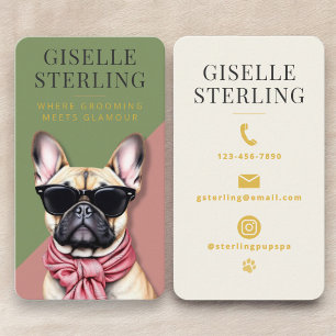 Tarjeta De Visita Cortador de Mascotas Perro