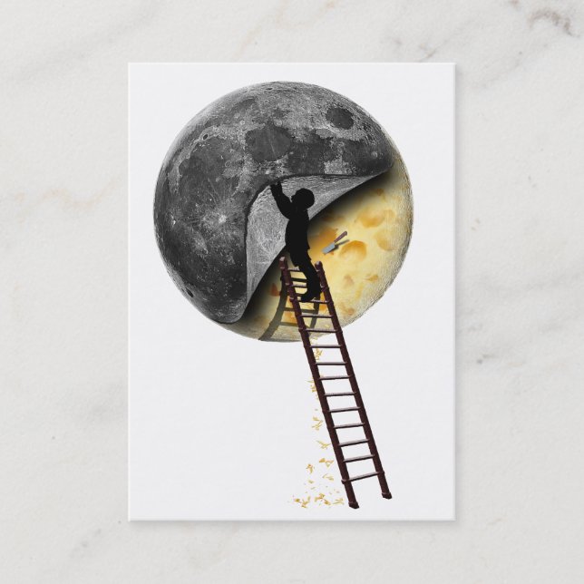 Tarjeta De Visita Cortando El Queso (Anverso)