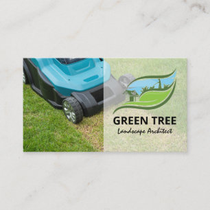 Tarjeta De Visita Cortar Césped   Jardinero 