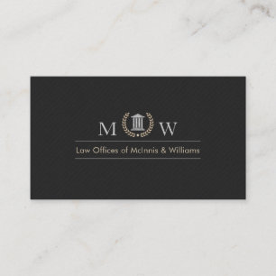 Tarjeta De Visita Corte Monogramada