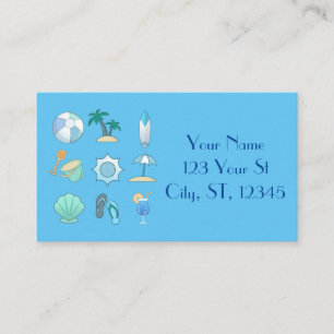 Tarjeta De Visita Cosas de vida en la playa Thunder_Cove