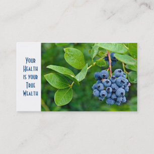 Tarjeta De Visita Cosecha del arándano