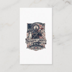 Tarjeta De Visita Cosechadora de Libertad Patriótica Patriota Oscuro