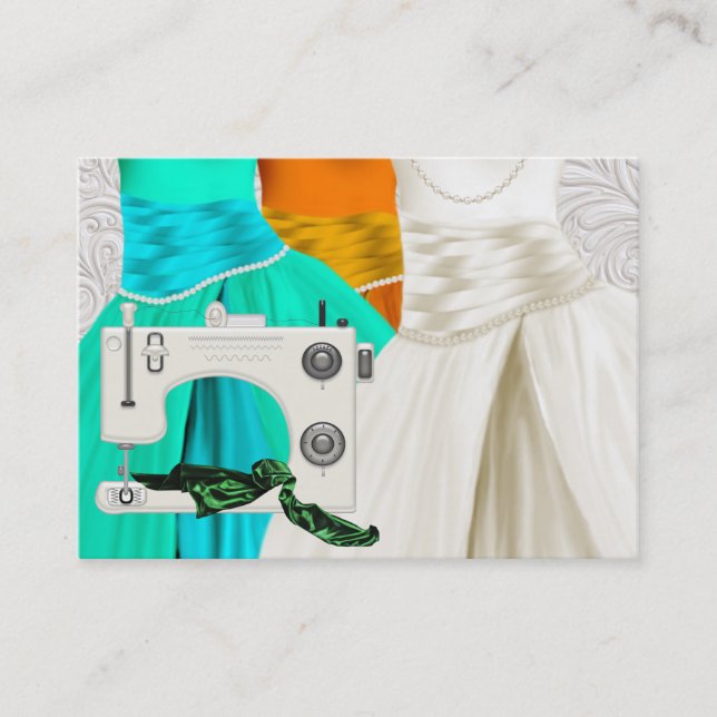 Tarjeta De Visita Coser / Moda / Seamstress (Anverso)