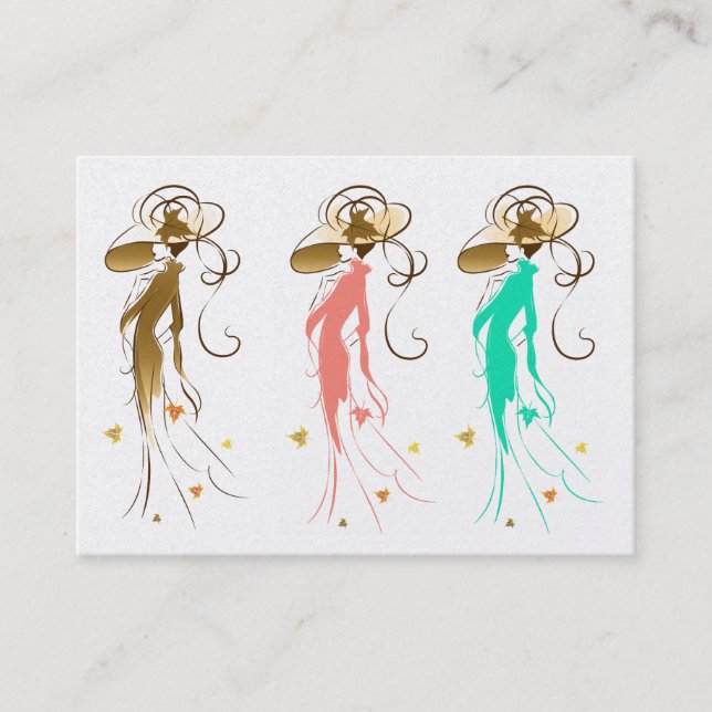 Tarjeta De Visita Coser / Moda / Seamstress (Anverso)