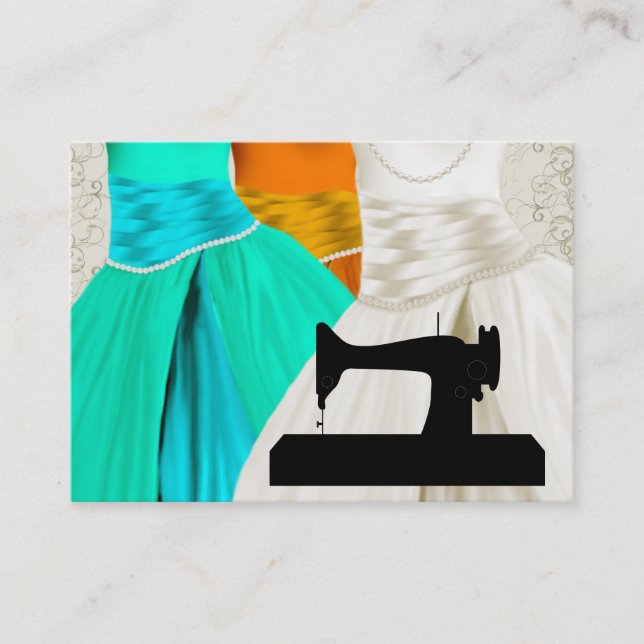 Tarjeta De Visita Coser / Moda / Seamstress (Anverso)
