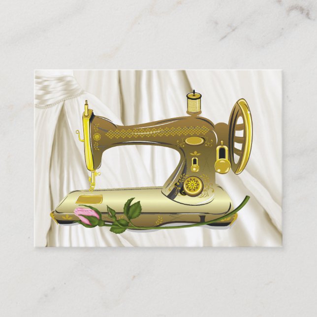 Tarjeta De Visita Coser / Moda / Seamstress (Anverso)