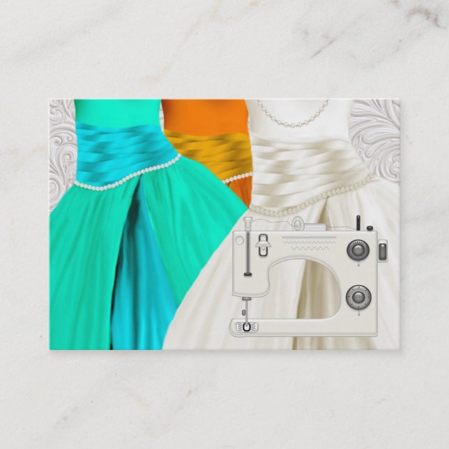 Tarjeta De Visita Coser / Moda / Seamstress (Anverso)