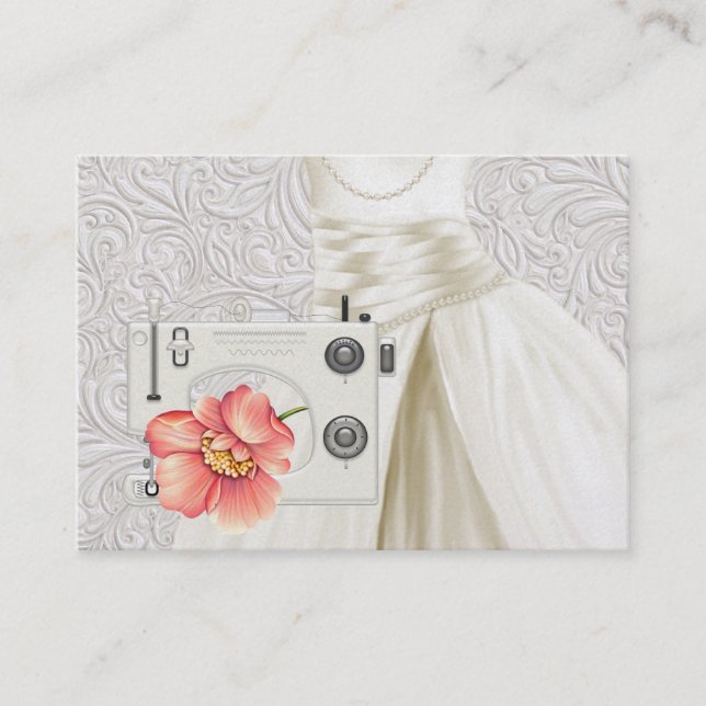 Tarjeta De Visita Coser / Moda / Seamstress (Anverso)