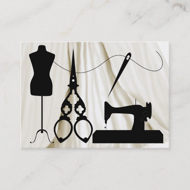 Tarjeta De Visita Coser / Moda / Seamstress - SRF (Anverso)