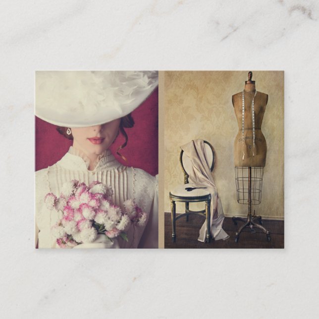 Tarjeta De Visita Coser / sastre / moda / Seamstress (Anverso)