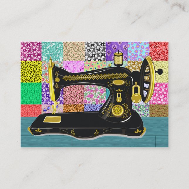 Tarjeta De Visita Coser / Seamstress / Moda - SRF (Anverso)