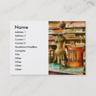 Tarjeta De Visita Cosiendo - las fuentes para la costurera, nombre,