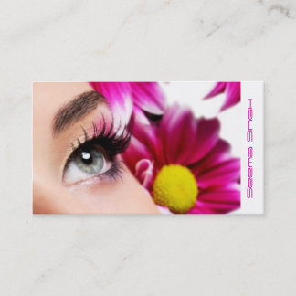 Tarjeta De Visita Cosméticos magentas del artista de maquillaje de
