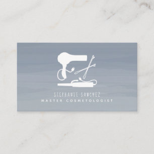 Tarjeta De Visita Cosmetóloga Chambray Ombre