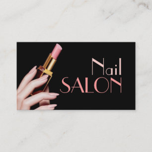 Tarjeta De Visita Cosmetóloga de artistas de confección de uñas
