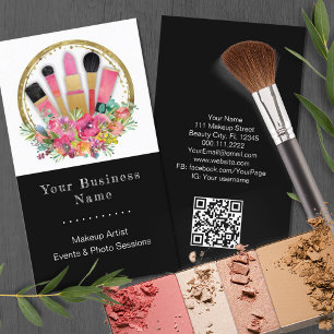 Tarjeta De Visita Cosmetóloga de maquillaje Artista Beauticist Códig