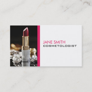 Tarjeta De Visita Cosmetología del Cosmetologist del artista de