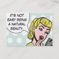 Cosmetologist de la belleza/tarjetas naturales de