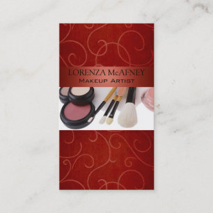 Tarjeta De Visita Cosmetologist del profesional del artista de