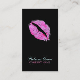 Tarjeta De Visita cosmetologist rosado moderno del artista de