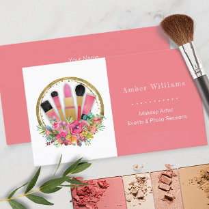 Tarjeta De Visita Cosmetólogo de maquillaje Salon Spa Estilista