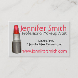 Tarjeta De Visita Cosmetólogo del artista de maquillaje de la uña de