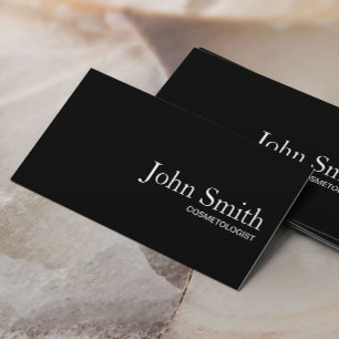 Tarjeta De Visita Cosmetólogo Llanto Negro Código QR Artista de ma