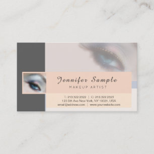 Tarjeta De Visita Cosmetólogo maquillador Silk Finish Luxury