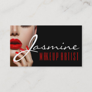 Tarjeta De Visita Cosmetólogo maquillador viste belleza