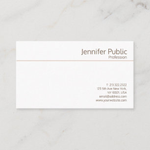 Tarjeta De Visita Cosmetólogo profesional elegante y sencillo