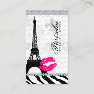 Tarjeta de visita Cosmetólogo Torre Eiffel de Par