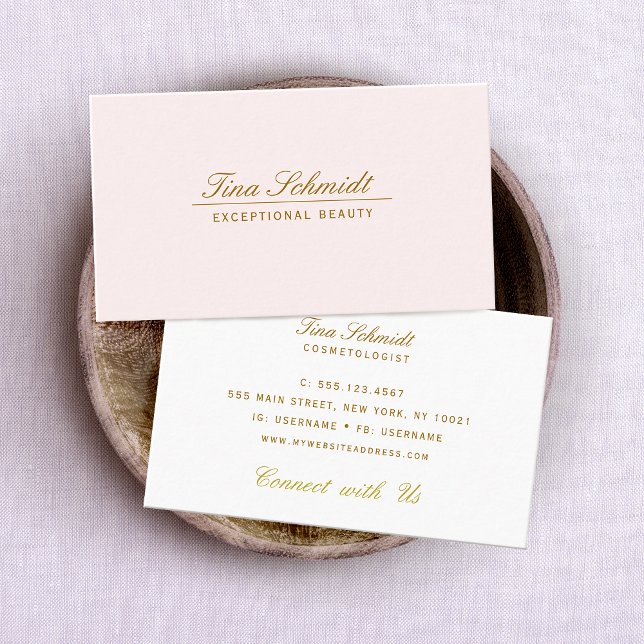 Tarjeta De Visita Cosmetology Spa y Salon Pink (Subido por el creador)