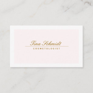 Tarjeta De Visita Cosmetology Spa y Salon Pink 2