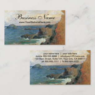 Tarjeta De Visita Costa rocosa de Paul Gauguin