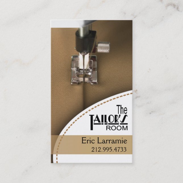 Tarjeta De Visita Costura: Sastre, modista, diseñador, costurera (Anverso)