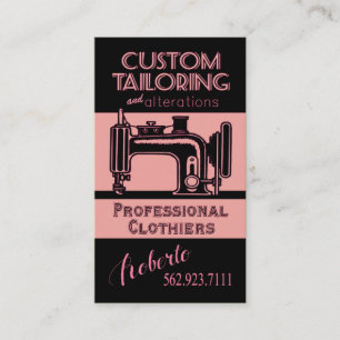 Tarjeta De Visita Costura: Sastre, modista, diseñador, costurera