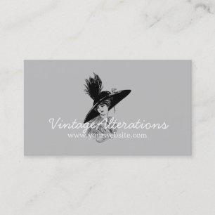 Tarjeta De Visita Costurera Diseñadora de Alteraciones Vintage
