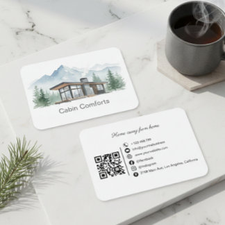 Tarjeta De Visita Cottage Mountain Cabin Rental QR Code