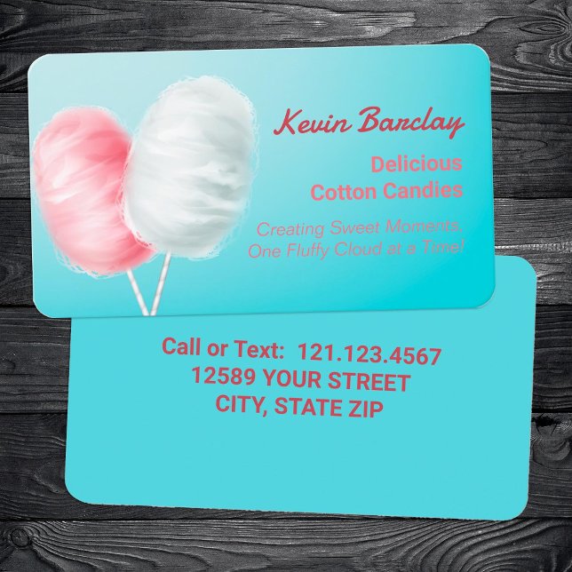 Tarjeta De Visita Cotton Candy (Cotton Candy Business Cards)