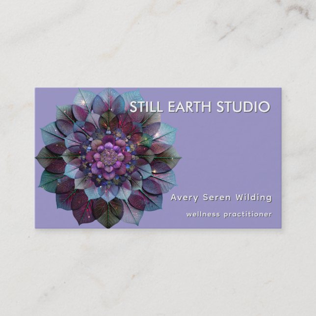 Tarjeta De Visita Council of Leaves | Mandala (Anverso)