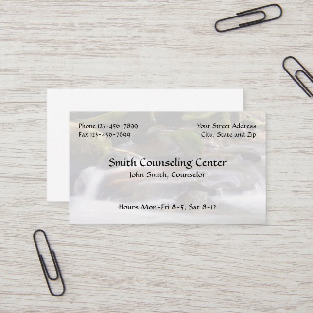 Tarjeta De Visita Counselor Psychologist Mental Health Business Card (Anverso/Reverso In Situ)