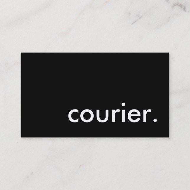 Tarjeta De Visita courier. (Anverso)