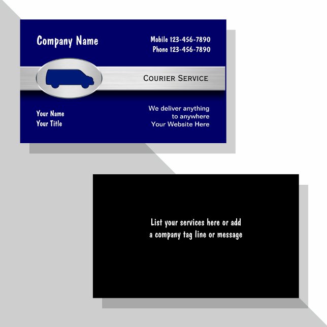 Tarjeta De Visita Courier Business Cards (Subido por el creador)