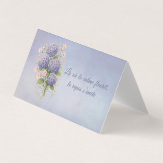 Tarjeta De Visita coussin botanique, là où le calme fleurit