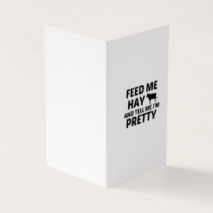TARJETA DE VISITA COW FEED HAY
