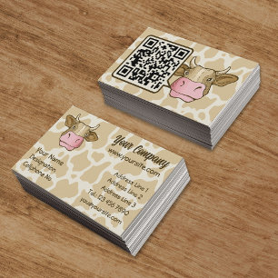 Tarjeta De Visita Cow Head Business Card