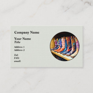 Tarjeta De Visita Cowboy Boots