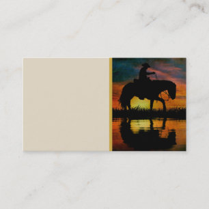 Tarjeta De Visita Cowboy Business Card